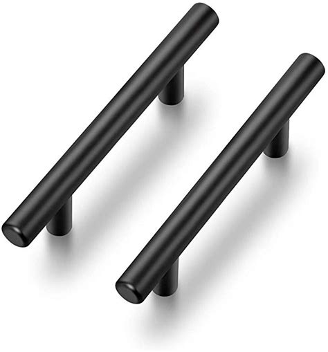 stainless steel bar pulls dark cabinets|black rectangular cabinet pulls.